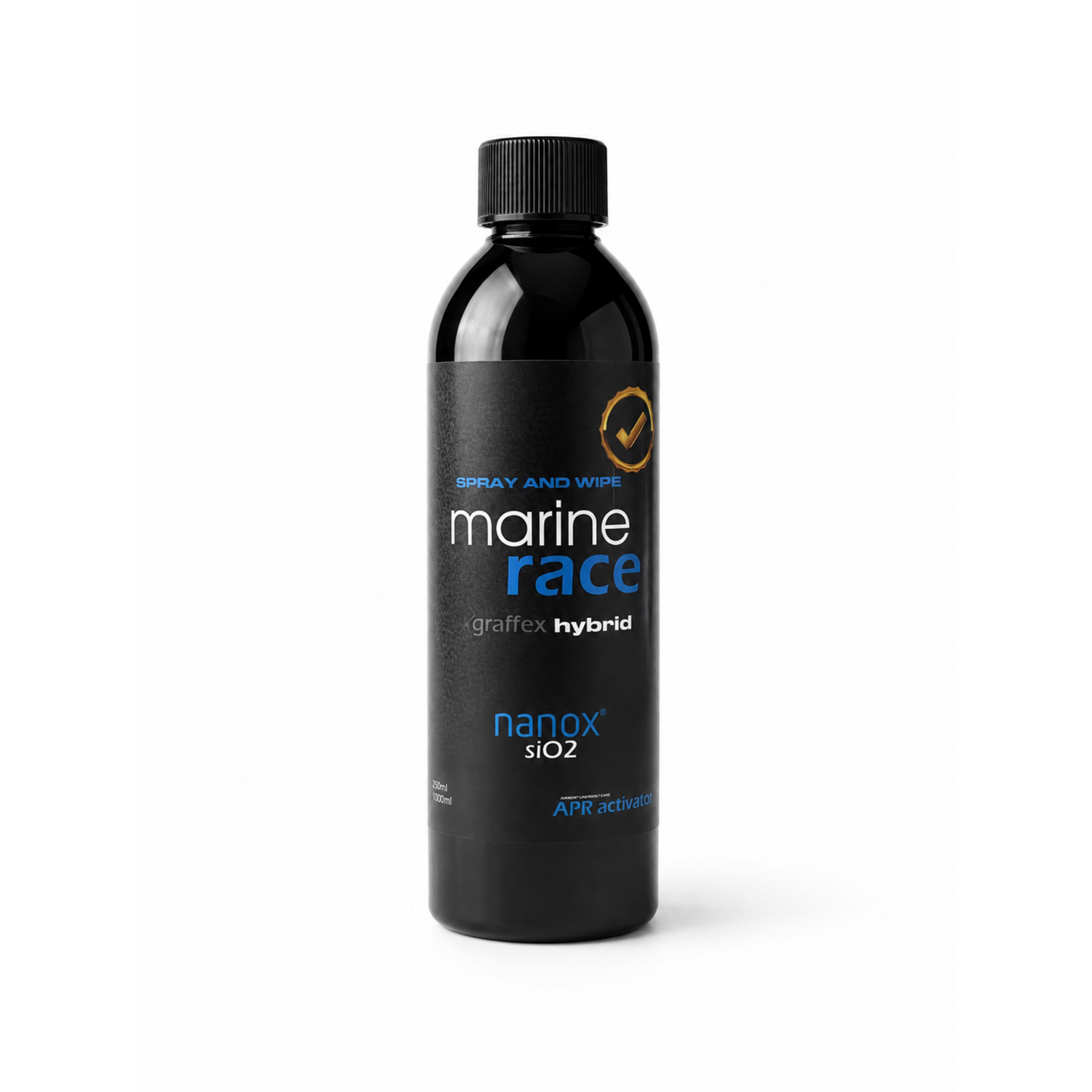 nanox® siO2 marine race hybrid 250ml for bottom and side structures graphene fusion | Prevents impurities | Extreme slipperiness | SPRAY AND WIPE