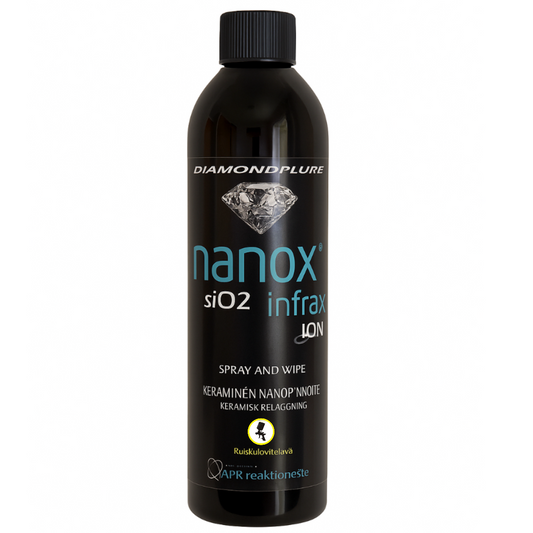 nanox® siO2 infrax 250ml SPRAY AND WIPE breathable fusion coating | real estate and industry | For professional use only